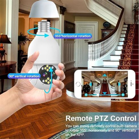 Outside Camera Wireless, Home Security Cameras, Two Way Audio FHD Color Night Vision Human Motion Detection, for Home Security Recording Indoor Outdoor in Kuwait