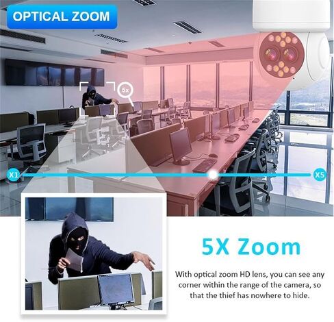 Outside Camera Wireless, Home Security Cameras, Two Way Audio FHD Color Night Vision Human Motion Detection, for Home Security Recording Indoor Outdoor in Kuwait