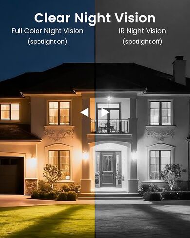 CasaCam Solar Security Camera, Dual Lens, Battery Powered, 2.4/5GHz WiFi | See two areas at once with dual lenses, smart motion tracking, color night vision, and local recording with no monthly fee. in Saudi Arabia