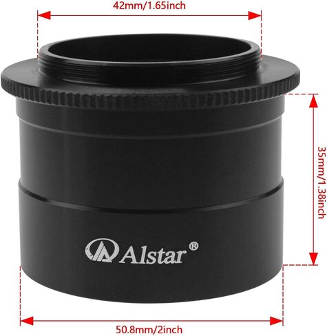 Alstar Astronomical 2"/M48-extension Tube Kit 5mm 8mm 10mm 20mm 30mm - Bundle with - 2" T-2 Focal Camera Adapter in Kuwait