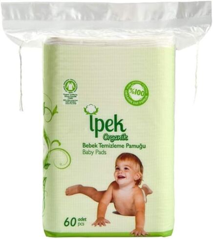 Baby Organic Large Dry Pads 100% Cotton Squares for Baby Care Diapering (Organic 360 Count) in Saudi Arabia