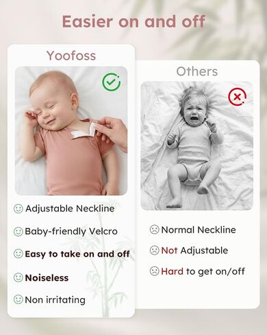 Yoofoss Baby Bodysuits Rayon Made From Bamboo, Soft Breathable Short Sleeve Newborn Baby Boy Girl Clothes 3 Pack in Kuwait