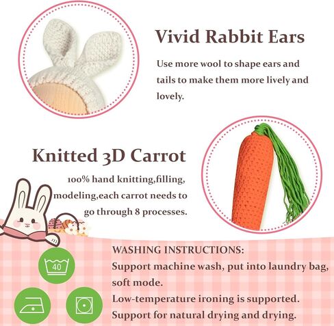 KHC-KHF Newborn Photography Costume Rabbit Outfit Baby Bunny Photoshoot Prop Outfits Bunny Crochet Costume Easter in Saudi Arabia