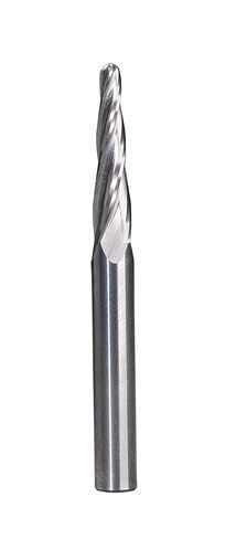 BETOP Solid Carbide 2F Upcut Spiral Tapered 3D Carving bit, 5 Degree Tapered Angle, 1/16" x1" x1/4" in Kuwait