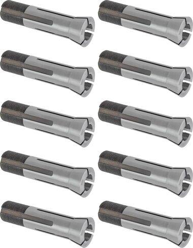 CME 10 pcs Round 3C Collets, 1/4" Size, 0.64"-26 External Thread, Hardened and Spring Tempered Steel in Saudi Arabia