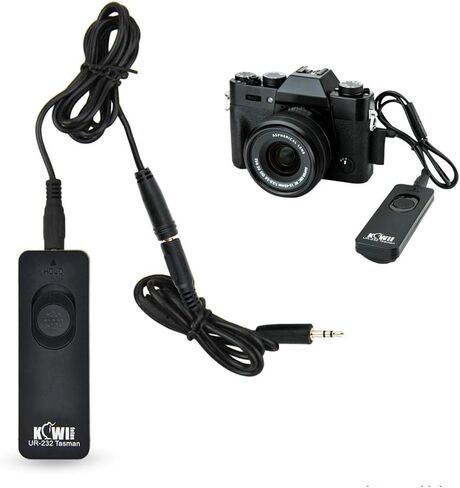 Kiwifotos Remote Control Shutter Release for Fuji X-T30 III II X100VI X-T5 | for Fujifilm X-T4 X-T3 X-T2 X-T30 X-T20 X100V X100F X100T X-PRO3 X-T100 X-H1 X-H2 X-H2S GFX100S II GFX100 GFX50S X-A5 & More in Saudi Arabia