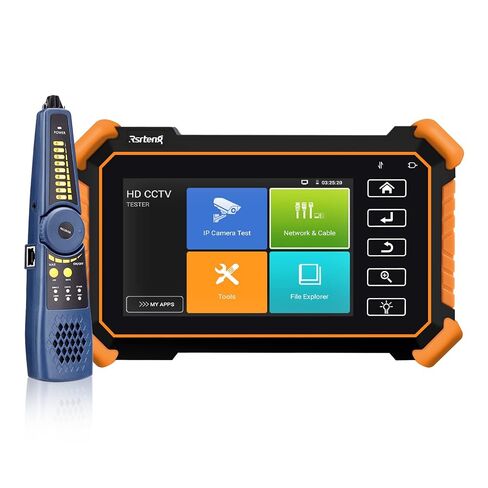 Rsrteng CCTV Tester,IPC-1910C Plus with Cable Tracer 8MP AHD CVI TVI CVBS IP Camera Test 8K HD Display Video Monitor 4 inch IPS Touch Screen IPC Tester Support POE PTZ RS485 Replace 1800ADH in Saudi Arabia