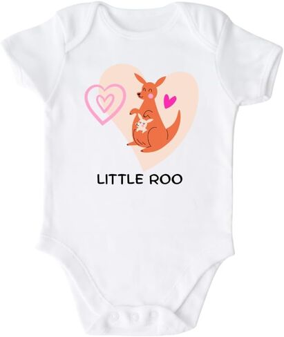 قميص بدلة للأطفال من Little Roo Kangaroo Cute Baby Onesie® ملابس مخصصة فاخرة للجنسين هدية للأم وحديثي الولادة in Kuwait