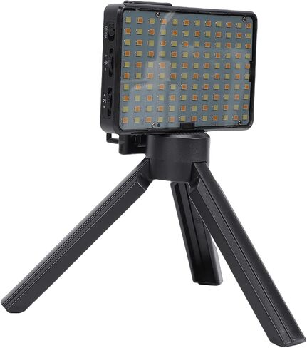 Adjustable LED Fill Light 2500K-9000K | Photography Lighting with CPL Polarizer, Tripod & Clamp for Live Streaming in Saudi Arabia