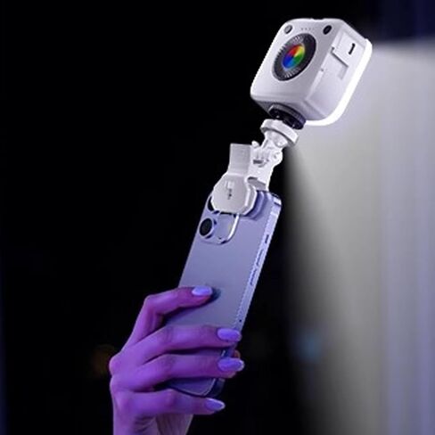Adjustable LED Camera Light,Photography Light with Phone Clip 3000K to 6500K for Live Streaming in Saudi Arabia
