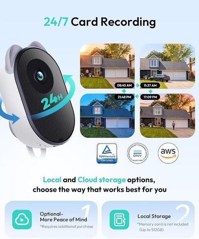 BOTSLAB 4K Security Cameras Wireless Outdoor, No Subscription, 4 Cam-Kit, Dual-Lens 4MP Window Cameras for Home Security, No Drill Indoor Camera, TrueColor Night Vision in Saudi Arabia
