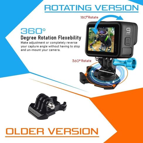 Adhsive Sticky Pad Mount and Helmet Buckle Mount Adapter Kit for GoPro Hero 12 11 10 9 8 7 6 5 4 3 2 & Other Action Cameras in Saudi Arabia