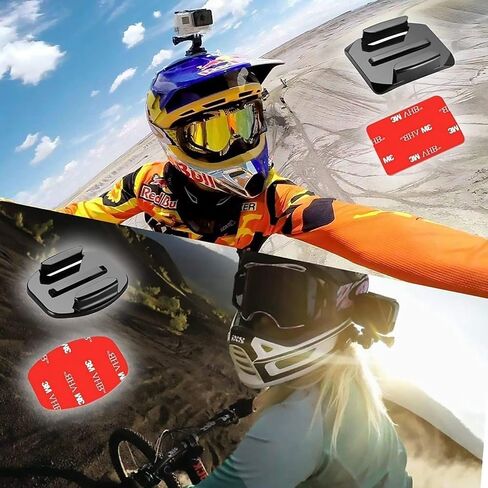 Adhsive Sticky Pad Mount and Helmet Buckle Mount Adapter Kit for GoPro Hero 12 11 10 9 8 7 6 5 4 3 2 & Other Action Cameras in Saudi Arabia