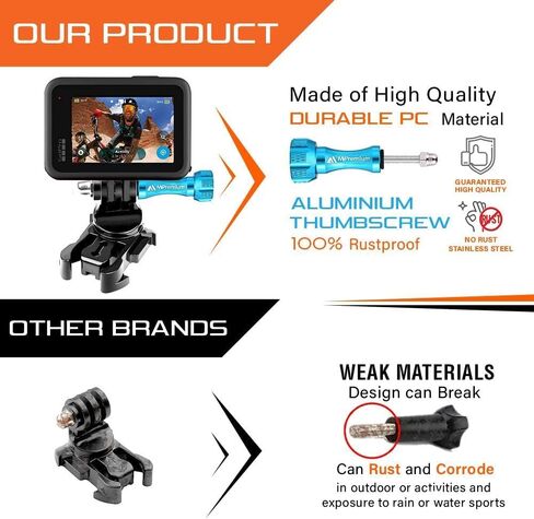 Adhsive Sticky Pad Mount and Helmet Buckle Mount Adapter Kit for GoPro Hero 12 11 10 9 8 7 6 5 4 3 2 & Other Action Cameras in Saudi Arabia