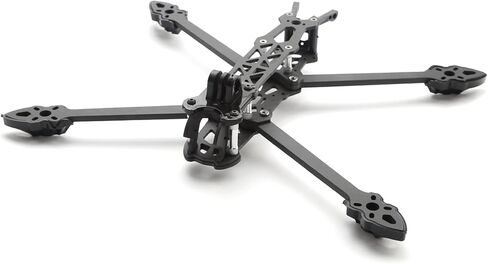 HXBER Mark4 8inch 375mm with 5mm Arm Quadcopter Frame 3K Carbon Fiber 8'' FPV Freestyle Racing Drone with Print Parts for DIY FPV, Black in Saudi Arabia