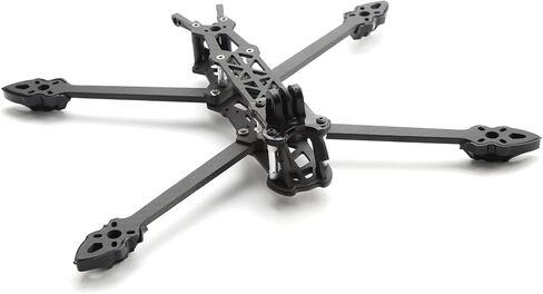HXBER Mark4 8inch 375mm with 5mm Arm Quadcopter Frame 3K Carbon Fiber 8'' FPV Freestyle Racing Drone with Print Parts for DIY FPV, Black in Saudi Arabia
