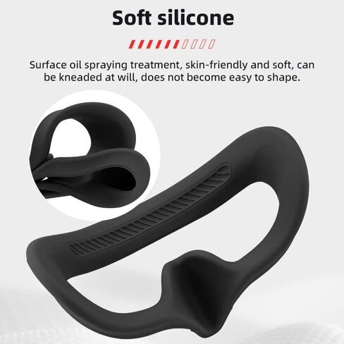 CHICHIYANG Black Flying Eye Mask Silicone Cover Soft Protector Fit for Avata Goggles 2, Flight Glasses Supplies in Kuwait