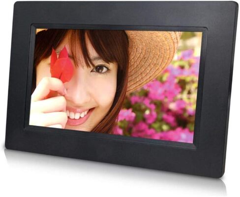 Mobile Phone Replaceable 7 Inch 800 * 480 Built-in 8G Memory LCD Digital Photo Frame Machine Parts, Black-UK Plug in Saudi Arabia