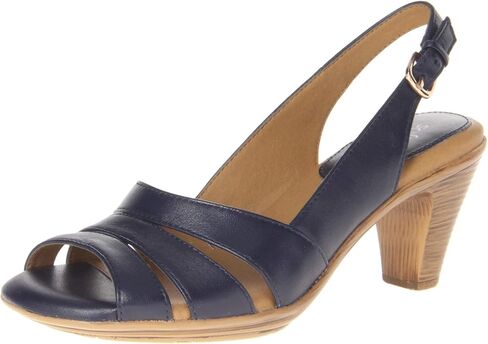 Comfortiva® Neima - Soft Spots Sandals for Women – Smooth Lining – Slingback Strap – Hand-Painted Sleek Heels Navy Velvet Sheep Nappa 9 W (D) in Kuwait