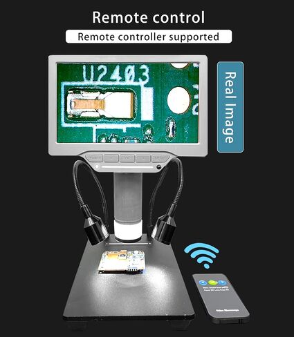 SM-700 7-inch LCD Digital Microscope,1200X Magnification.12MP 1080P Handheld Camera Video Recorder.for SMT,SMD,Electronic and Phone Repairing.Windows/Mac OS in Saudi Arabia