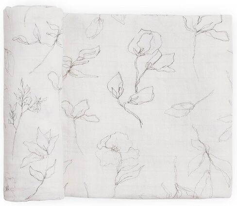 Little Unicorn 100% Natural Organic Cotton Muslin Swaddle Blanket (Pencil Floral) in Kuwait