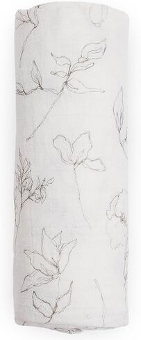 Little Unicorn 100% Natural Organic Cotton Muslin Swaddle Blanket (Pencil Floral) in Kuwait