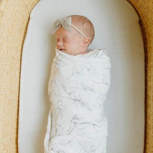 Little Unicorn 100% Natural Organic Cotton Muslin Swaddle Blanket (Pencil Floral) in Kuwait