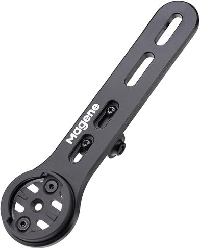 Magene Integrated Handlebar Bike Computer Mount, 7075 Aluminum Out Front Cycling Computer Holder with Adjustable GoPro Adapter for Bike Computers, Bicycle Lights & Action Cameras in Saudi Arabia
