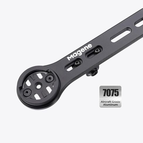 Magene Integrated Handlebar Bike Computer Mount, 7075 Aluminum Out Front Cycling Computer Holder with Adjustable GoPro Adapter for Bike Computers, Bicycle Lights & Action Cameras in Saudi Arabia