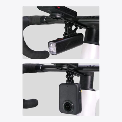 Magene Integrated Handlebar Bike Computer Mount, 7075 Aluminum Out Front Cycling Computer Holder with Adjustable GoPro Adapter for Bike Computers, Bicycle Lights & Action Cameras in Saudi Arabia