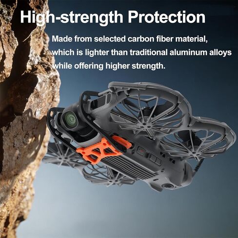 Gimbal Bumper Guard for DJI NEO 2 Accessories - ABS Carbon Fiber Anti-Collision Bumper Bar for DJI NEO 2 Drone Gimbal and Camera Lens Protector in Saudi Arabia