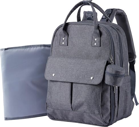 Large Capacity Diaper Bag Backpack, Wet/Dry Separation Black | Allovely Diaper Bag Backpack, Large 22L Baby Bags for Boys Girls, Multi-functional Travel Diaper Backpack, Stroller Straps in Kuwait