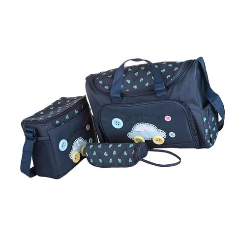 Baby Diaper Nappy Bag Multi-Function Infant Nursery Tote Portable Newborn Handbag with Changing Pad Milk Bottle Cover for Baby 4PCS in Saudi Arabia