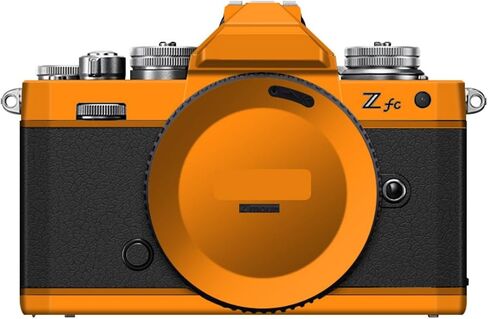 ZFC كاميرا غلاف جلدي مضاد للخدش ملصق فينيل واقي للجسم معطف واقي غطاء لكاميرا Nikon Z fc (رمادي غامق + أسود بلوري + جلد أسود) in Kuwait