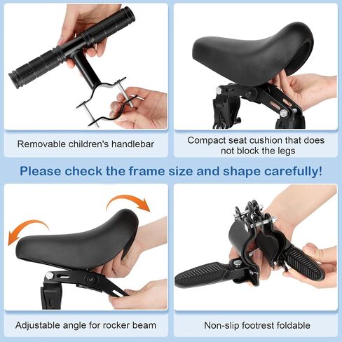 Fediman Kids Bike Seat & Armrest for Mountain Bikes,Kids Bike Seat,Bicycle Seat Toddler,Mountain Bikes Accessories Front Mounted Child Bike Seat for Children 2-5 Years in Saudi Arabia