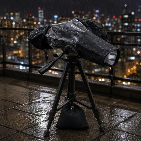 Camera Rain Cover Waterproof DSLR Protector Sleeve Housing with Transparent Window and Zippered Closure for Stable Fit During Outdoor Photography in Saudi Arabia