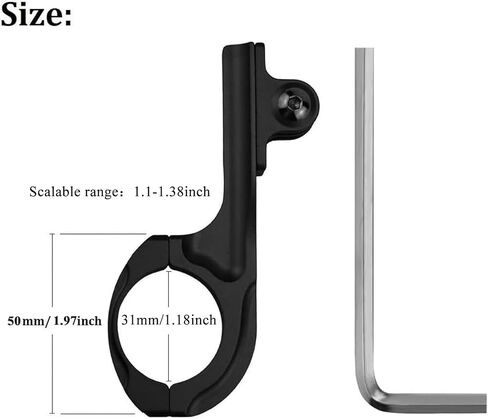 Aluminum Bike Bicycle Motorcycle Handlebar Mount Adapter Compatible with Gopro Hero 11/10/9/8/7/6/5/4/AKASO Brave 4/5/6 Plus/7 le/v50/EK7000/Exprotrek/Dragon Touch/WOLFANG Action Camera | Compatible with Gopro Hero 13/12/11/10/9/8/7/6/5/4/AKASO EK7000/Bra in Saudi Arabia