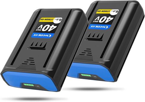 2 Pack Replacement for Kobalt 40V Battery 6.0Ah for KB-540-06 KB440-06‎KB240-06 KB2540C-06 KB640-03, Replacement Kobalt 40v Max Battery Compatible with 40 Volt Cordless Power Tools in Kuwait