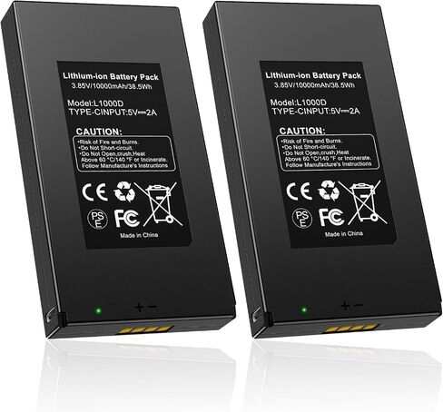 2Pcs 10000mAh Rechargeable Trail Camera Battery for GardePro | Lithium Battery for E6P, E6PCF, E6PMB, E8P, E8PWF, E8PMB, X60P, X60PMB, Meidase P300 Pro S950P S960 S965 Pro S970 Pro P100P in Kuwait