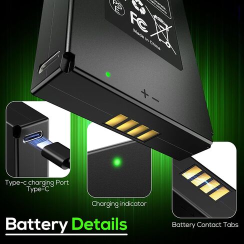 2Pcs 10000mAh Rechargeable Trail Camera Battery for GardePro | Lithium Battery for E6P, E6PCF, E6PMB, E8P, E8PWF, E8PMB, X60P, X60PMB, Meidase P300 Pro S950P S960 S965 Pro S970 Pro P100P in Kuwait
