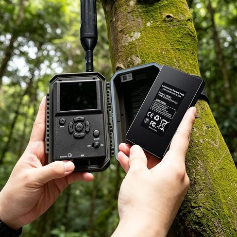 2Pcs 10000mAh Rechargeable Trail Camera Battery for GardePro | Lithium Battery for E6P, E6PCF, E6PMB, E8P, E8PWF, E8PMB, X60P, X60PMB, Meidase P300 Pro S950P S960 S965 Pro S970 Pro P100P in Kuwait