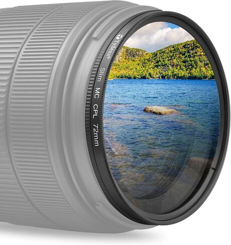 72mm CPL Filter Slim Circular Polarizer, 5.2mm Ultra-Thin Frame in Kuwait