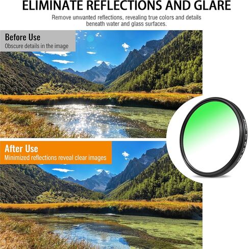 72mm CPL Filter Slim Circular Polarizer, 5.2mm Ultra-Thin Frame in Kuwait
