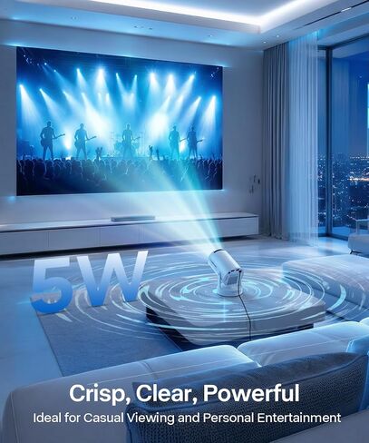 Mini Projector with WiFi 6 Bluetooth 5.4, 4K Support Portable with Lens Cap in Saudi Arabia