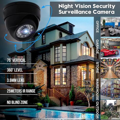 720P Security USB Camera Outdoor Dome Webcam Day & Night Vision | Waterproof Camera with IR LEDs for Car Park/Baby/Monitor/Home Surveillance in Saudi Arabia