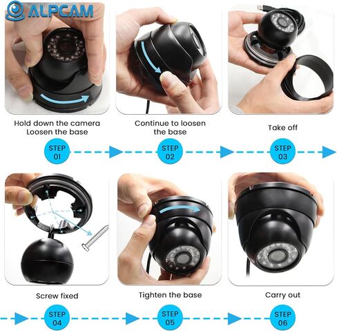 720P Security USB Camera Outdoor Dome Webcam Day & Night Vision | Waterproof Camera with IR LEDs for Car Park/Baby/Monitor/Home Surveillance in Saudi Arabia