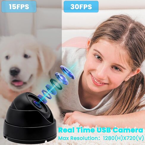 720P Security USB Camera Outdoor Dome Webcam Day & Night Vision | Waterproof Camera with IR LEDs for Car Park/Baby/Monitor/Home Surveillance in Saudi Arabia