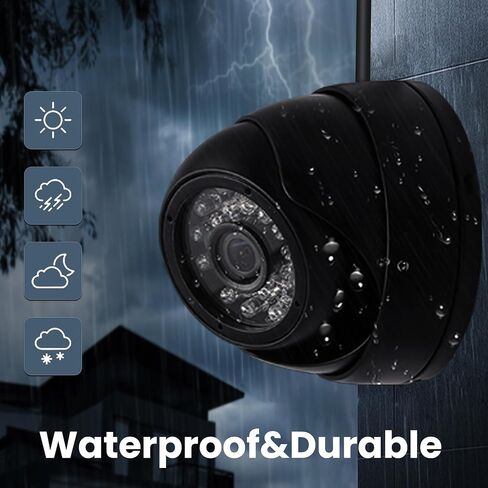 720P Security USB Camera Outdoor Dome Webcam Day & Night Vision | Waterproof Camera with IR LEDs for Car Park/Baby/Monitor/Home Surveillance in Saudi Arabia