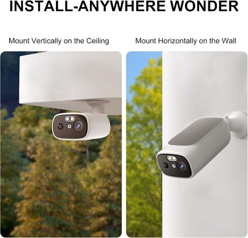 5G Security Camera Outdoor Wireless WiFi, Camera for Home Security | AI Motion Detection, Color Night Vision, SD Card/Cloud Storage, Waterproof, Work with Alexa/Google Home in Kuwait