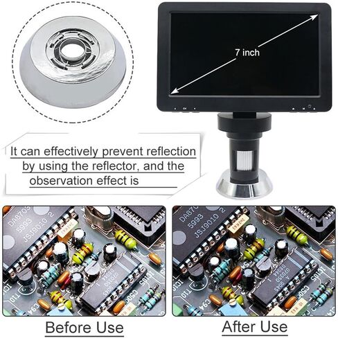 USB Microscope, Microscope: 1200X LED Digital Microscope with 7-inch High-Definition Video Display in Saudi Arabia